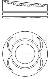 Поршень двигуна MAHLE / KNECHT 028 03 12