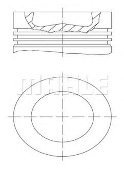 Поршень двигуна MAHLE / KNECHT 028 PI 00116 002
