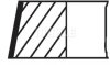 Кільця поршневі,комплект MAHLE / KNECHT 028 RS 00130 0N2 (фото 2)