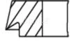Комплект поршневих кілець Audi 08-18 MAHLE / KNECHT 028 RS 10113 0N0 (фото 2)