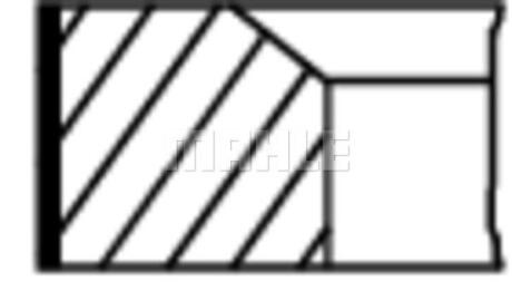 Mahle - Кільця поршневі MAHLE / KNECHT 028 RS 10113 0N0