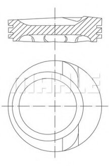 Поршень MAHLE ORIGINAL MAHLE / KNECHT 030 68 02 (фото 1)