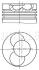 Поршень з кільцями VAG 80.00 1.9TDI AXC/AXB/ASZ/ARL T5 03- (CYL 1-2) TRAPEZ (Mahle) MAHLE / KNECHT 030 86 02 (фото 1)