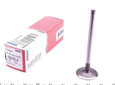 Впускний клапан (36,9x7x112,5) CITROEN AX, BERLINGO, BERLINGO/MINIVAN, BX, C15, C15/MINIVAN, C2, C2 ENTERPRISE, C3 I, C3 PLURIEL, NEMO, NEMO/MINIVAN, SAXO, XSARA, XSARA/HATCHBACK 1.1-1.4LPG 09.86- MAHLE / KNECHT 031 VE 30319 000