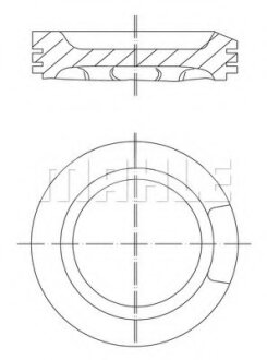 Поршень (виробн. Mahle) MAHLE / KNECHT 033 04 00