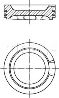 Поршень комплект VAG -04 1.8T MAHLE / KNECHT 033 16 02