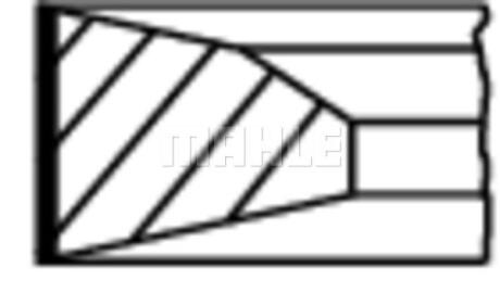 Кільця поршневі,комплект MAHLE / KNECHT 037 RS 00144 0N0
