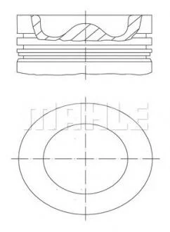 Поршень VOLVO FH12 D12A 131.0 MAHLE / KNECHT 038 43 00 (фото 1)