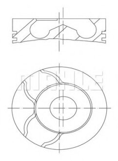 Поршень (Mahle) MAHLE / KNECHT 038 63 00 (фото 1)
