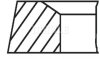 Комплект кілець поршневих з 3 шт. MAHLE / KNECHT 039 48 V0 (фото 2)