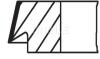 Комплект кілець на поршень MAHLE / KNECHT 039 RS 00114 0N0 (фото 2)