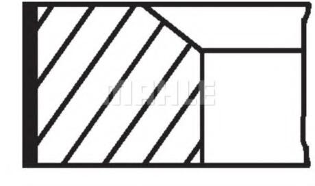 Комплект кілець на поршень MAHLE / KNECHT 039 RS 00114 0N0