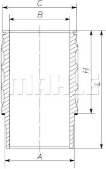 Гiльза цилiндра (Mahle) MAHLE / KNECHT 061 WN 27 01