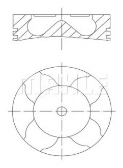 Поршень MAHLE / KNECHT 081 PI 00103 002 (фото 1)