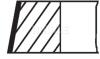 Комплект кілець на поршень MAHLE / KNECHT 081 RS 00105 0N2 (фото 1)