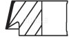 Кільця поршневі,комплект MAHLE / KNECHT 081 RS 00106 0N2 (фото 2)