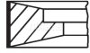 Комплект поршневих кілець циліндра MAHLE / KNECHT 099 99 N0 (фото 1)