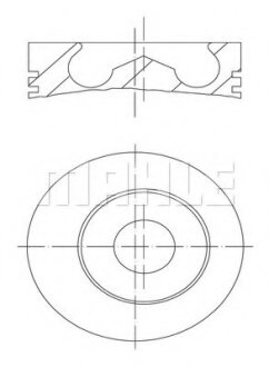 Поршень MAHLE / KNECHT 100 01 00
