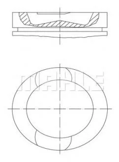 Поршень VOLVO/RVI D11/DXI11 123.0 MAHLE / KNECHT 209 73 00