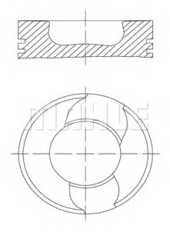 Поршень (Mahle) MAHLE / KNECHT 229 41 00 (фото 1)