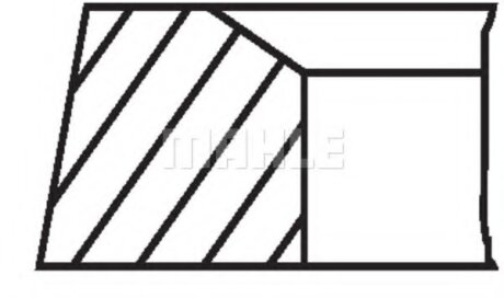 Кільця поршневі,комплект MAHLE / KNECHT 503 08 N0