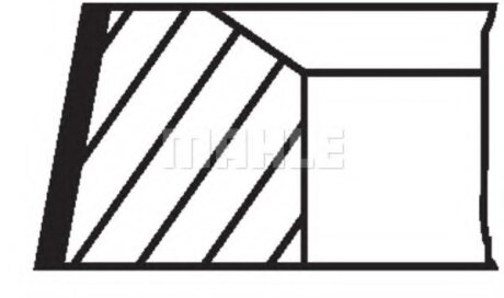 Кiльця поршневi (Mahle) MAHLE / KNECHT 504 01 N0