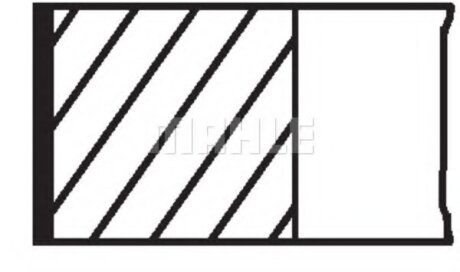 Кольца поршневые (Mahle) MAHLE / KNECHT 643 05 V0