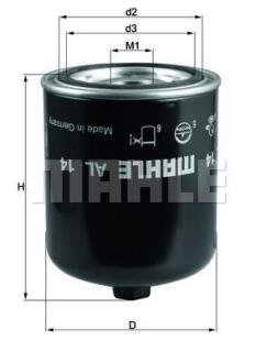 A_Фільтр осушувача повітря Mahle Scania LKW MAHLE / KNECHT AL 14D