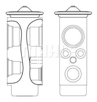 Клапан кондиціонера MAHLE / KNECHT AVE 9 000S