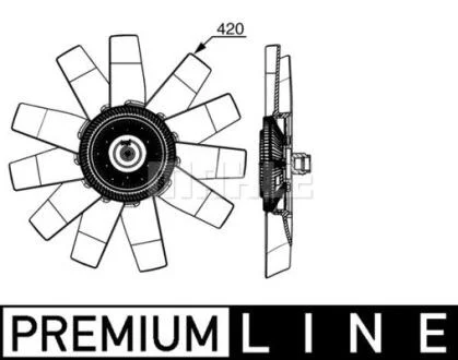 Вентилятор радіатора MAHLE / KNECHT CFF 530 000P