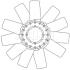 Крильчатка вентилятора MAHLE / KNECHT CFW78000P (фото 2)