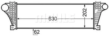Інтеркулер MAHLE / KNECHT CI 132 000S
