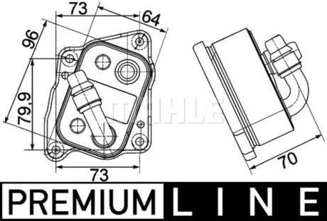 Радиатор масляный BMW 3 (E90) 04- MAHLE / KNECHT CLC 107 000P