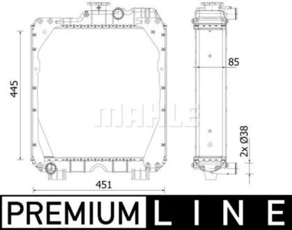 Радіатор MAHLE / KNECHT CR 2288 000P