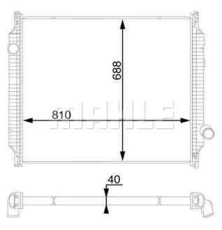 Радіатор MAHLE / KNECHT CR 709 000S