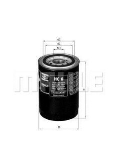 Фільтр гідравлічний MAHLE / KNECHT HC 6