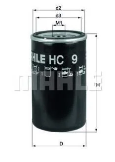 Масляний фільтр MAHLE / KNECHT HC 9