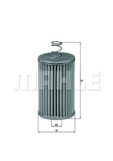 Фільтр масляний / RENAULT (РУЛ) MAHLE / KNECHT HX 4