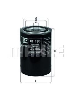Фільтр паливний MAHLE / KNECHT KC 183