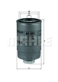 Фильтр топливный Mahle MAHLE / KNECHT KC 221