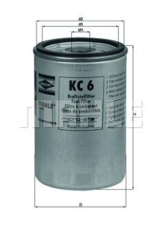 Фильтр топливный MAHLE / KNECHT KC 6