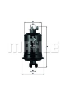 Фільтр топл. (Knecht-Mahle) MAHLE / KNECHT KL 112