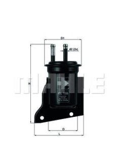 Фільтр палива Sprinter 906 MAHLE / KNECHT KL 135