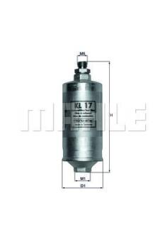 Фільтр паливний MAHLE / KNECHT KL 17