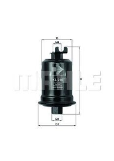 Фильтр топливный Mitsubishi MAHLE / KNECHT KL 210