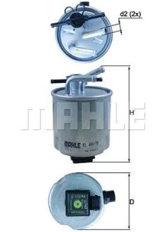 A_Фільтр паливний Mahle (з датчиком рівня) NISSAN Navara/Pathfinder \'\'2.5DCi \'\'06>> MAHLE / KNECHT KL440/36