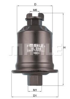 Фільтр паливний Mahle TOYOTA MAHLE / KNECHT KL 514