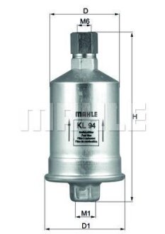 Фильтр топливный Alfa, Fiat, VW MAHLE / KNECHT KL 94