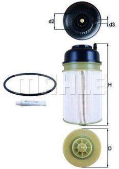 Фильтр топливний двигателя (вставка) MAHLE / KNECHT KX 406D
