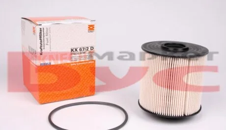 Фільтр паливний MAHLE / KNECHT KX 67/2D